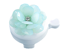 Звонок велосипедный "Цветок белый" YL 12-4 white
